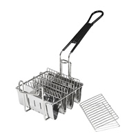 Panier à tacos pliable mexicain à 4/6/8 compartiments, support en forme de V pour rouleaux de tortillas de maïs, support à tacos en acier inoxydable, crochet simple antidérapant