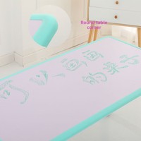 Ensemble table et chaises d'étude pour enfants en plastique moderne et réglable pour le salon, couleur personnalisable et durable pour l'apprentissage des enfants