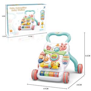 Samtoy Puzzle multifunzionale tavolo di attività Sit To Stand musicale passeggino Walker <span class=keywords><strong>Push</strong></span> <span class=keywords><strong>Pull</strong></span> giocattoli camminatori per bambino - Product Image 6
