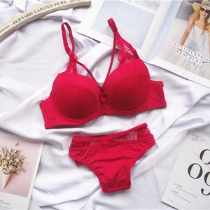 Reggiseno di pizzo europeo taglie forti da ragazza con cinturino incrociato DE Cup Fat MM Sexy raccolto per regolare la biancheria intima di pizzo. - Product Image 5