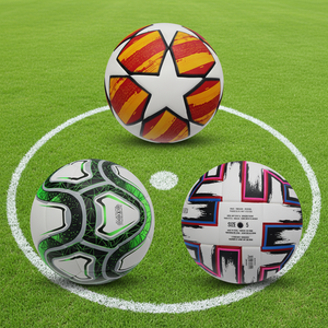 Ballon de football léger taille 5, en cuir PU imperméable, cousu à la machine, thermocollé, haute qualité, ballon de <span class=keywords><strong>match</strong></span> officiel - Product Image 1