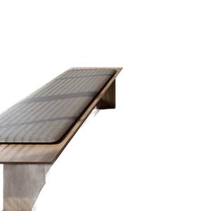 Sofá Minimalista de Madera Maciza en Forma de L, Tapizado con Relleno de Espuma, Muebles para Sala de Estar - Product Image 5