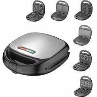 Anbolife - Máquina para Hacer Sándwiches 11 en 1 con 11 Placas Antiadherentes para Waffles, Donuts, Hot Dogs, Desayunos y Snacks, para el Hogar y la Cocina, OEM ODM