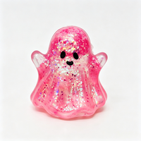 Jouet à presser Squishies en maltose à remontée lente, en forme de citrouille, chauve-souris et fantôme, thème Halloween, rempli de maltose, entrepôt USA