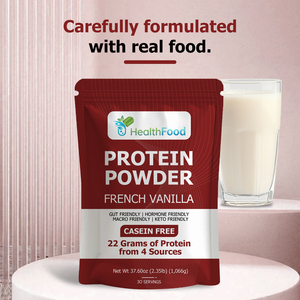 Productos de Nutrición Deportiva con Proteína de Etiqueta Personalizada, Proteína en Polvo con Sabor a Vainilla Francesa, Sin Caseína, Favorece la Digestión - Product Image 4