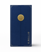 Coffret Cadeau Rigide Double Porte Personnalisé pour Ciseaux de Coiffure de Luxe avec Badge Logo en Aluminium, Dorure à Chaud et Insert en Velours
