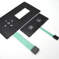 Interrupteur à membrane FPC électronique graphique rétroéclairé à micro-monture authentique pour bureau, avec verre ultra-clair et découpe d'huile