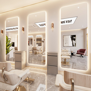 <span class=keywords><strong>Specchio</strong></span> LED Decorativo Moderno su Misura per Salone di Bellezza, Spazi Commerciali, Parrucchieri e Studi di Trucco - Product Image 1