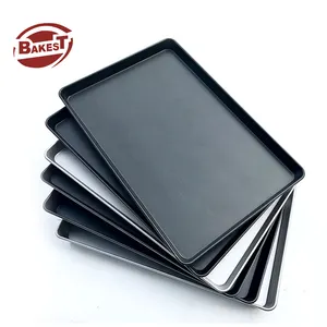 Food Grade Metal Bakeware Rectangular Carbon Steel Alloy Baking 9x13inch Tray Stainless Made Oven Bake Pans Customized Serving