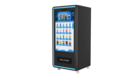 Distributeur automatique personnalisable pour en-cas et boissons avec écran tactile et affichage LED