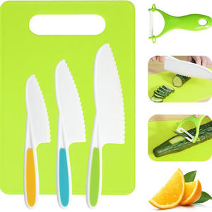 Juego <span class=keywords><strong>de</strong></span> 16 Piezas para Cortar Verduras y Frutas, Tabla <span class=keywords><strong>de</strong></span> Cortar Multifuncional Manual para Cocina, Guantes para Niños, Cuchillo para Frutas <span class=keywords><strong>de</strong></span> Plástico - Product Image 4