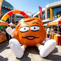 Modèle de Mascotte Géante Gonflable Personnalisée en Forme de Dessin Animé ou d'Aliment pour la Promotion Commerciale et les Événements Festifs de Thanksgiving