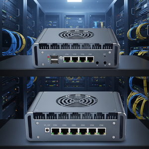 มินิพีซี 6x2.5G Lan พร้อมฮัทช์ Core I3-1215U I7-13620H รองรับ Proxmox/Opnsense ไฟร์วอลล์ สำหรับงานอุตสาหกรรม ตรวจสอบเครือข่าย/NAS เกตเวย์ คอมพิวเตอร์ 4G - Product Image 1