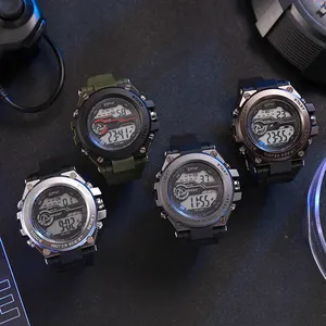Camouflage Serie Männer Digitaldruck Uhren Großbild wasserdichte Armbanduhr Großhändler