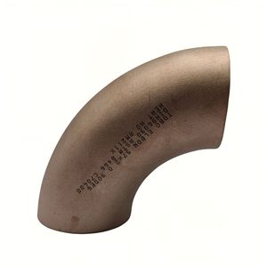Raccord de tuyau soudé bout à bout coudé à 90 ° TOBO <span class=keywords><strong>cuivre</strong></span> nickel de qualité industrielle pour <span class=keywords><strong>tuyauterie</strong></span> de centrale électrique - Product Image 4