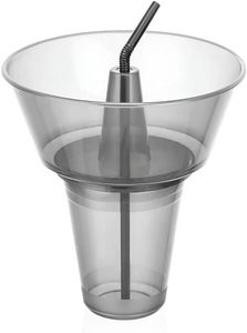 Gobelet en PET pour poulet frit, protection de l'environnement, personnalisé pour les cinémas et parcs d'attractions, avec buse d'aspiration, multifonction, nouveauté, portable - Product Image 6