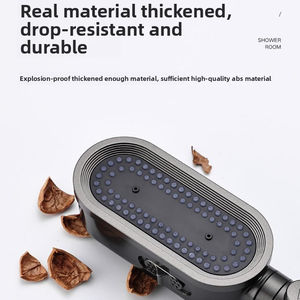 Pomme de douche à main avec support et <span class=keywords><strong>tuyau</strong></span> de 1.5m Buses anti-bouchage haute pression à 3 réglages Produit de salle de bain - Product Image 5