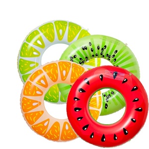 Mùa hè bên hồ bơi đồ chơi 4 Thiết kế Cam Kiwi dưa hấu chanh trẻ em Inflatable mô hình trái cây bơi vòng ống hồ bơi Float - Product Image 1