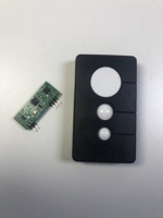 Transmisor RF para Puerta de Garaje Superheterodino con Código de Prevención Colone y Control Remoto con Código Variable/Aprendizaje, 4 Botones, Alcance de 100 m