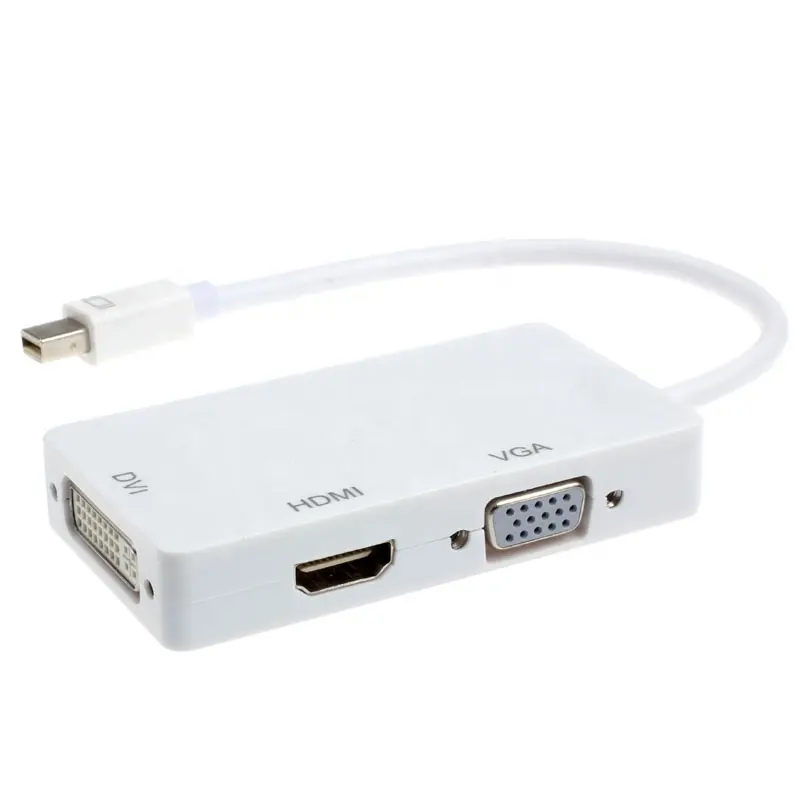 3-in-1 Mini DP Mini Displayport zu HDMI VGA DVI Adapter Konverter Universal Mini Displayport zu HDMI/VGA/DVI Kabel adapter