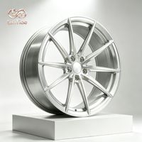Jantes forgées en alliage d'aluminium bronze à rayons longs, taille personnalisée, PCD ET CB, compatibles avec les voitures particulières
