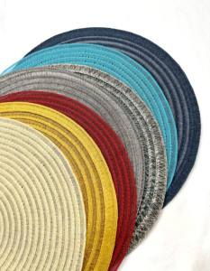 Manteles Individuales Redondos Tejidos de Material Nuevo, Ecológicos, de 38 cm x 38 cm, Aislantes, Resistentes al Calor, para Bodas y Cenas - Product Image 6