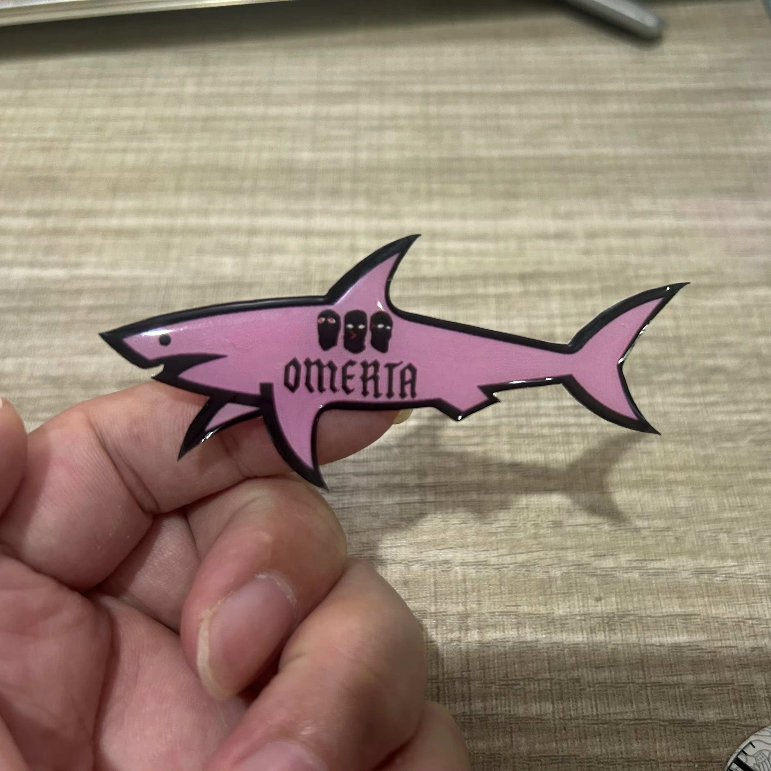 2025 Customized 3D Paul Shark Sticker Logo Wholesale