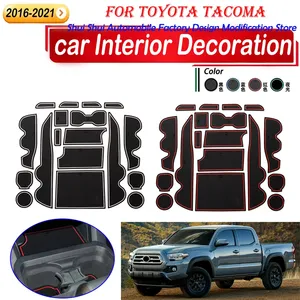 Pour 2016-2021 Coussin de fente de console centrale, support de rangement pour porte-gobelet, tapis anti-dérapant, décoration intérieure de voiture, kits de carrosserie - Product Image 1