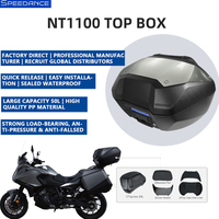 Accessoire de mise à niveau pour moto, boîte à bagages étanche à dégagement rapide, coffre de rangement arrière pour Honda NT1100, boîte de rangement pour tourisme