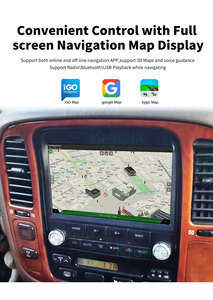 Unidad principal de coche Krando de 9 pulgadas para TOYOTA Land Cruiser 100 LEXUS LX470 1998 - 2002 <span class=keywords><strong>Android</strong></span> Auto estéreo inalámbrico Carplay navegación - Product Image 4