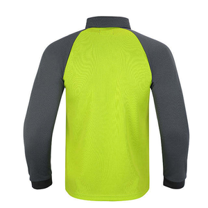 Polo da Lavoro Personalizzata CVC Bicolore da Uomo, a Maniche Lunghe, Slim Fit, per Scuola e Lavoro, Autunnale - Product Image 2