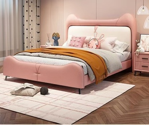 저렴한 도매 어린이 침대 소년 & 소녀용 두꺼운 원목 내구성 있는 호텔 가정용 - Product Image 3