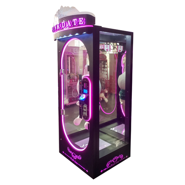 Pink Date Arcade Claw Machine Prize Cutting Gift Game Machine for Sale