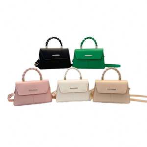 Bolso bandolera de fieltro con diseños modernos para mujer, pequeña bolsa de mano de lujo con asa y monedero. - Product Image 2