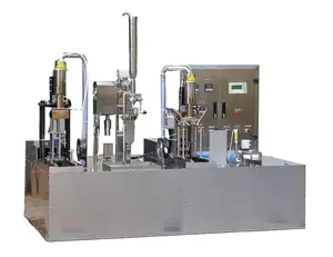 Manual Operation Type 500b/h Juice Milk Gable Top Carton Filling Machine