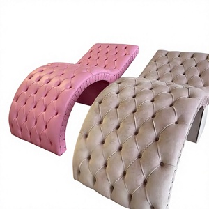 Modern <b>Pink</b> Contemporary PU Foldable Massage Table Built-In Headrest Wood <b>Frame</b> Supermarket Use Salon Furniture High-Density - Product Image 4