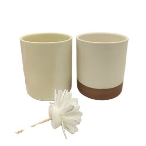 Conteneur <span class=keywords><strong>en</strong></span> céramique décoratif pour table, bougeoir <span class=keywords><strong>en</strong></span> <span class=keywords><strong>terre</strong></span> <span class=keywords><strong>cuite</strong></span>, porte-bougie, pot à bougie vide - Product Image 1