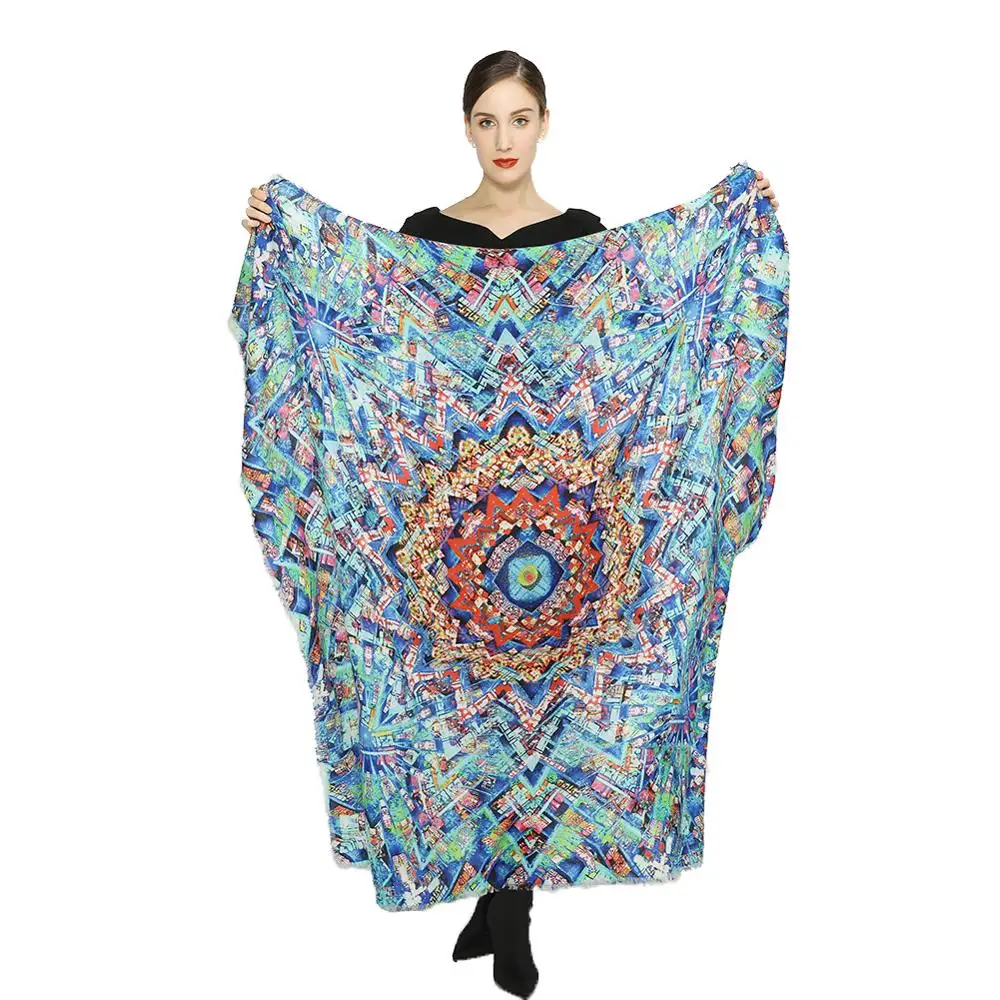 Custom large wool Square scarf shawl Dupatta hijab For Women Winter