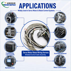 Aangepaste robotica-bedradingsschakelkabel met afscherming voor servomotor OEM - Product Image 3