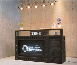 Mostrador de barra LED de nuevo diseño personalizado para edificio de oficinas para cafetería Bar y club nocturno Diseño de mostrador - Product Image 6