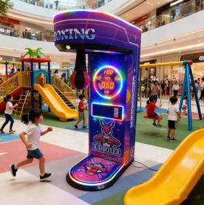 เครื่องเกมส์ชกมวยหยอดเหรียญสำหรับเด็ก รุ่นใหม่ ขนาดเล็ก เครื่องเกมส์อาร์เคดชกมวยแบบหยอดเหรียญ - Product Image 4