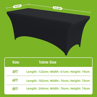 Nappe personnalisée imprimée – 4 styles, housse de table extensible ajustée, nappe avec logo personnalisé pour salon professionnel, événement, exposition