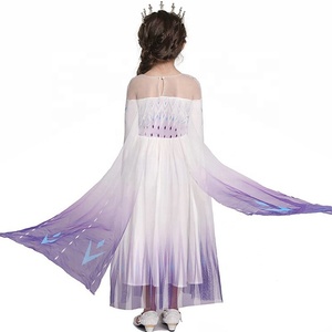 Nouveautés <span class=keywords><strong>2021</strong></span> Robe de princesse Robe Elsa Costume Elsa Filles chinoises <span class=keywords><strong>Halloween</strong></span> Fête d'anniversaire Ventes chaudes Enfants Enfants 5 pièces - Product Image 6