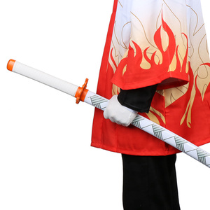Épée en bambou artisanale Elervino Katana, véritable jouet de cosplay d'anime japonais pour la collection d'anime Zenitsu Rengoku Kyoujurou, 14+ - Product Image 4