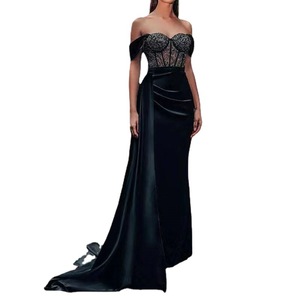 Abito <span class=keywords><strong>da</strong></span> <span class=keywords><strong>sera</strong></span> con spacco a coda di pesce a fascia in pizzo sensuale - Product Image 2