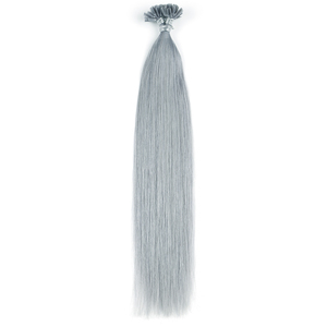 ผมต่อแบบ U-Tip เคราติน ยี่ห้อ KSWIGS ผมแท้บราซิล เกรดพรีเมียม สีเทาเงิน คุณภาพสูง เนื้อผมนุ่มสลวย แบบ Double Drawn ยาว - Product Image 3