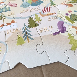 2022 mới 10000 câu đố tùy chỉnh trẻ em 50 100 miếng không thường xuyên bản đồ ghép hình trò chơi câu đố - Product Image 6