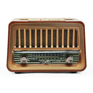Radio Portátil R-1968BT RAISENG AM/FM/SW de Buena Sensibilidad con Reproductor USB, Estilo Retro de Madera - Product Image 4