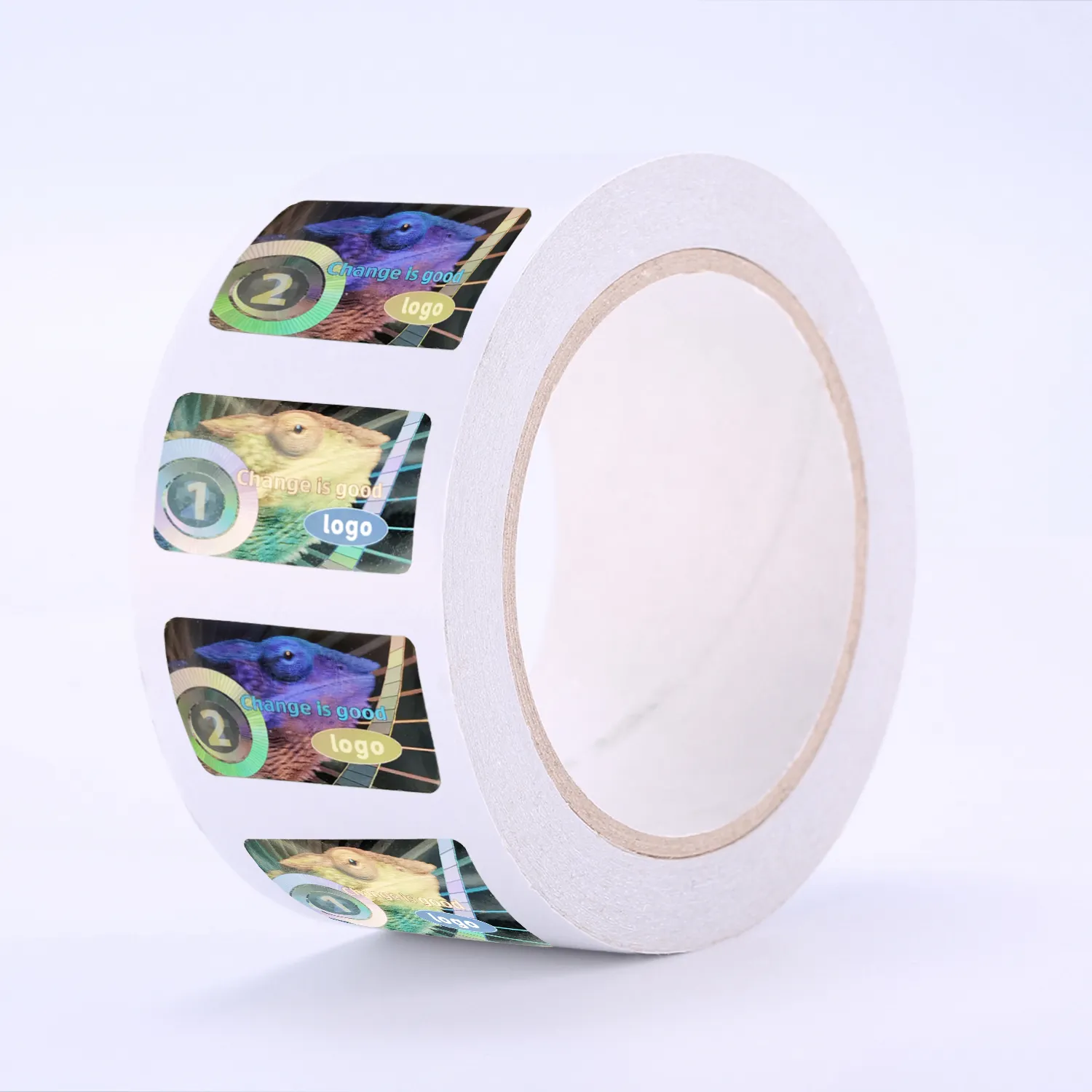 Chất lượng cao tùy chỉnh tự dính Holographic Vinyl Nhãn 3D không thấm nước vật nuôi dán cho bao bì trong tấm vận chuyển y học