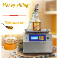 Machine semi-automatique de pesage pour liquides en petites quantités : miel, eau minérale, liqueur, vernis à ongles, huile, jus, bière (avec pompe)